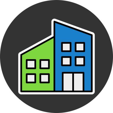 ofis web simgesi vektör illüstrasyonu