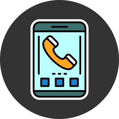 akıllı telefon simgesi, vektör illüstrasyonu basit tasarım