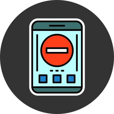 akıllı telefon simgesi, vektör illüstrasyonu basit tasarım