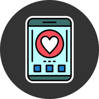 akıllı telefon simgesi, vektör illüstrasyonu basit tasarım