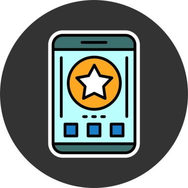 akıllı telefon simgesi, vektör illüstrasyonu basit tasarım