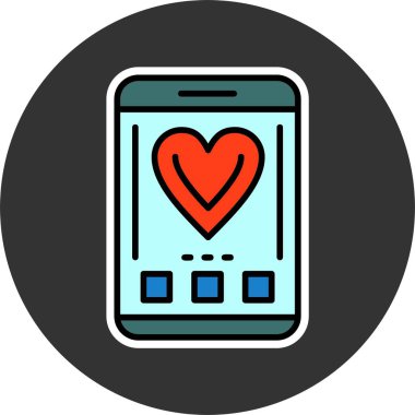 akıllı telefon simgesi, vektör illüstrasyonu basit tasarım