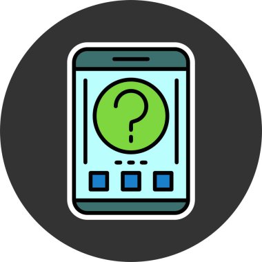 akıllı telefon simgesi, vektör illüstrasyonu basit tasarım