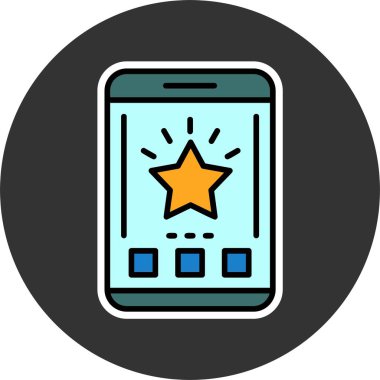 akıllı telefon simgesi, vektör illüstrasyonu basit tasarım