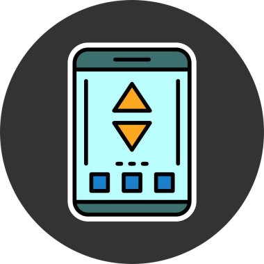 sıralama web simgesi vektör illüstrasyonu