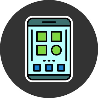 Kategoriler web simgesi vektör illüstrasyonu