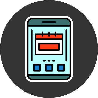 Takvim web simge vektör çizim