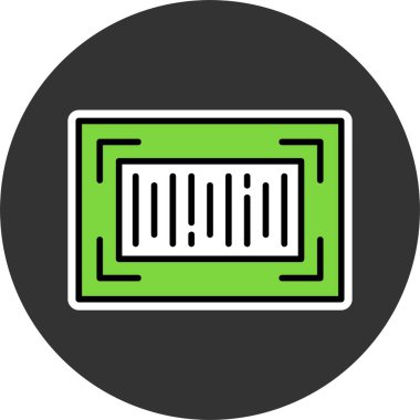 barkod web simgesi vektör illüstrasyonu