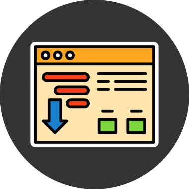 sıralama web simgesi vektör illüstrasyonu