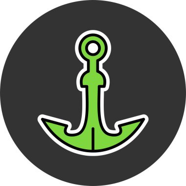 Çapa web simge vektör çizim