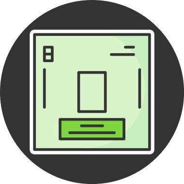 Oxygen web icon vector illustration