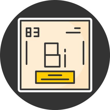 Bismuth web simgesi vektör illüstrasyonu