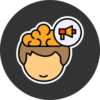 Megafon web simge vektör çizim