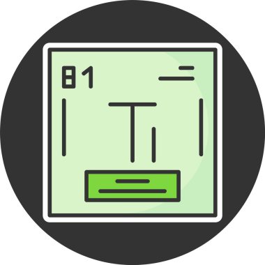 Talyum web simgesi vektör illüstrasyonu