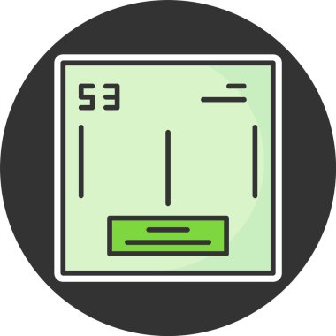 Lodine web simgesi vektör illüstrasyonu