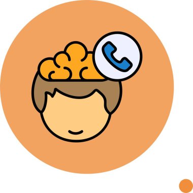 Çizgi film karakteri telefon görüşmesi yapmayı düşünüyor.