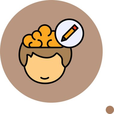 Çizgi filmci yaratıcı fikirler yazmayı düşünüyor.