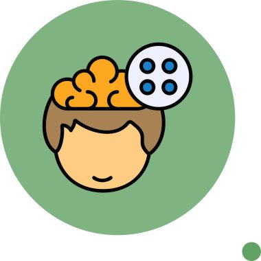 Karikatür beyni, insan kafasının içindeki illüstrasyonu düşünür.