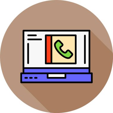 Laptop ekranındaki kişi simgesi, vektör illüstrasyonuName   