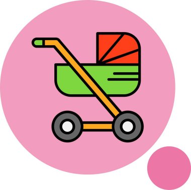 Renkli arkaplanda gezgin simgesi, vektör illüstrasyonu 