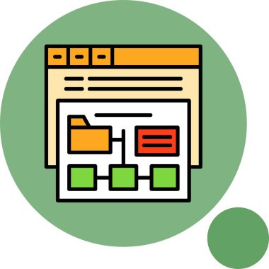 Tarayıcı penceresinde dizin yapısını gösteren diyagram