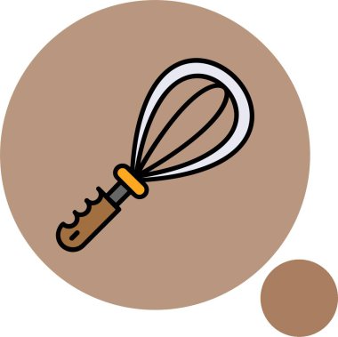 Kahverengi saplı çizgi film çırpıcısı.