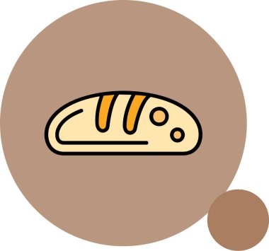 Kahverengi zemin üzerinde taze pişmiş ekmek.