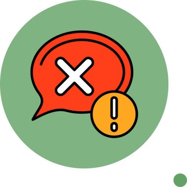 Renkli arkaplanda çapraz simge, vektör illüstrasyonu  