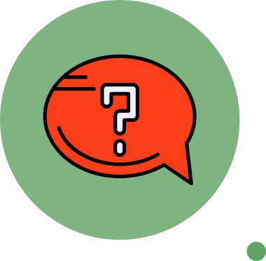 Renkli arkaplan ve vektör illüstrasyonunda yardım simgesi  