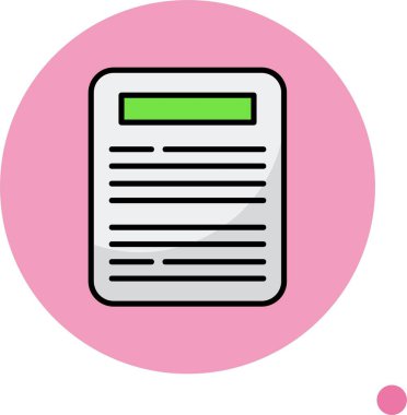 Renkli arkaplan, vektör illüstrasyonu üzerine simge yazılıyor  