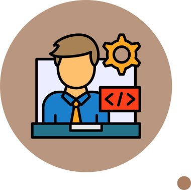 Masa başında kod yazan erkek ofis çalışanı