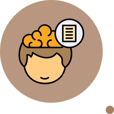 Çizgi film karakteri yazılı belge hakkında düşünüyor