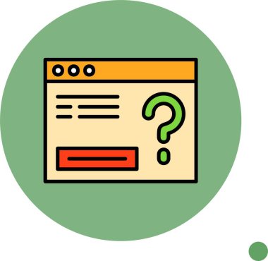 Büyük soru işareti tasarımı içeren web sayfası