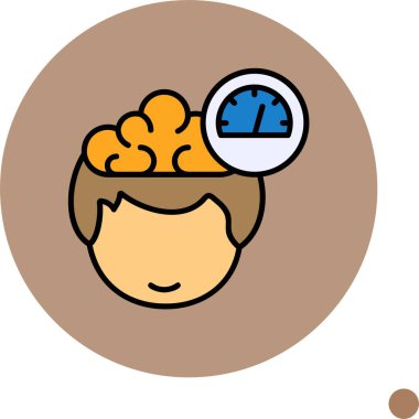 Çizgi film karakteri beyin aktivite simgesini ölçüyor