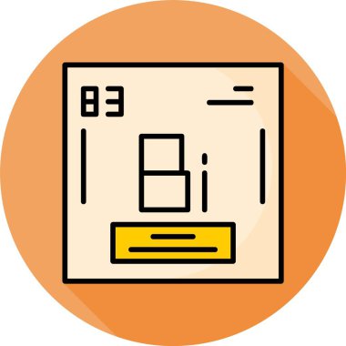 Bizmut periyodik element sembolünü gösteren düz simge