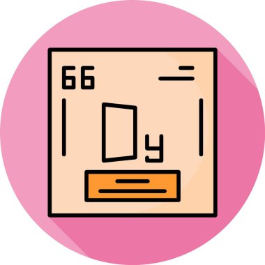 Turuncu dikdörtgen arkaplan ile modern kapı simgesi