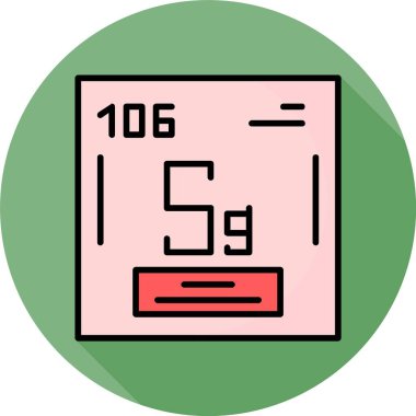 Yeşil çemberde Seaborgium element sembolü gösteriliyor