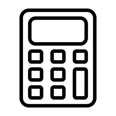 Taslak düğmeleri gösteren basit hesap makinesi simgesi