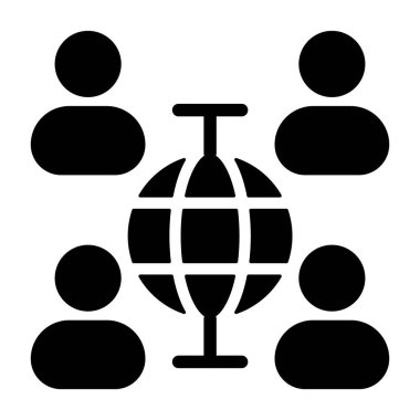 Projeler için temiz vektör simgesi, Sanal Takım