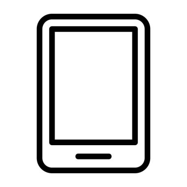 Mobil - yassı biçimdeki çağdaş vektör simgesi