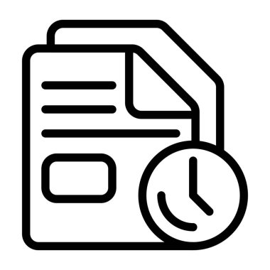 Beyaz geri gorund, vektör illüstrasyonunda geçici dosya simgesi  