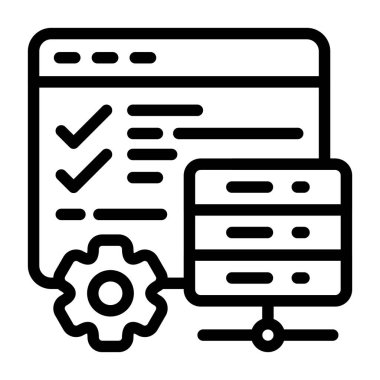 Panel özellikleri, iş için pratik modern vektör simgesi