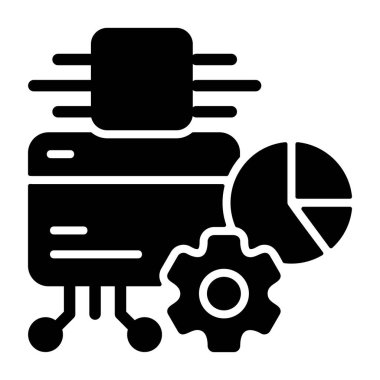 Bilgisayar çipi dişli ve pasta grafiğine bağlanıyor