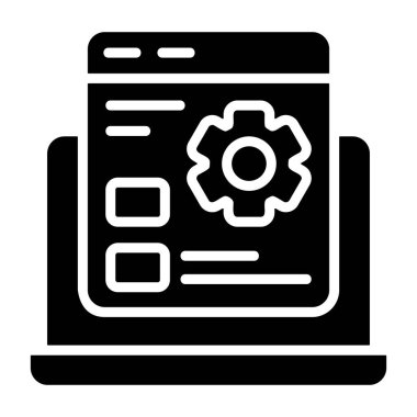 Beyaz sırt gorandası üzerinde özel özellikler simgesi, vektör illüstrasyonu