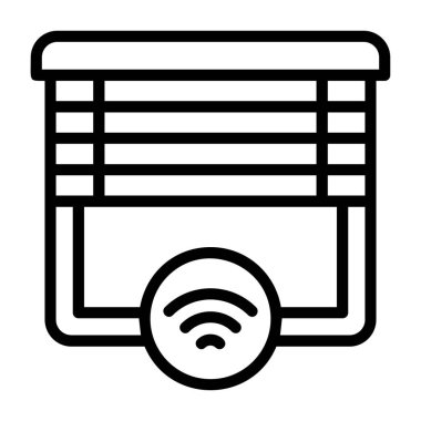 Akıllı Kör noktalar simgesi, beyaz arka gorund, vektör illüstrasyonu