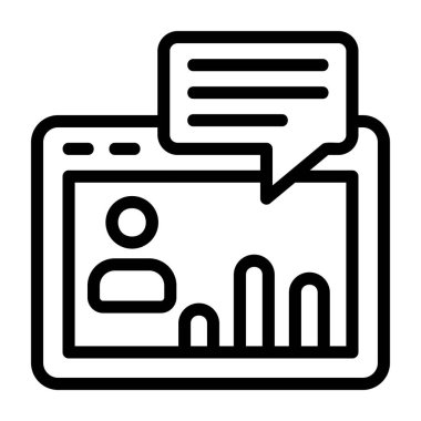 Beyaz sırtlı vektör illüstrasyonu üzerine pazar araştırması eğitim simgesi