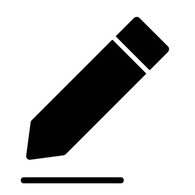 Beyaz arka gorund, vektör illüstrasyonundaki simgeyi düzenle