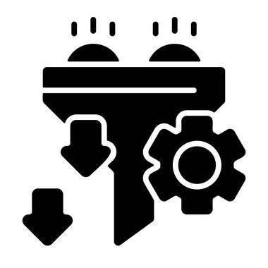 Hafif Çiseleme simgesi beyaz geri gorund üzerinde, vektör illüstrasyonu