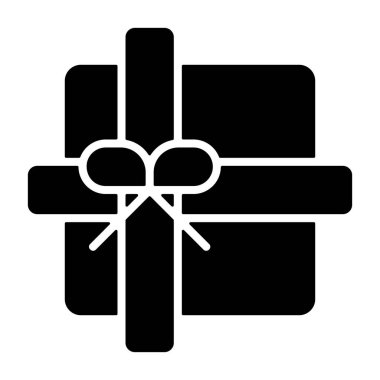 Dekoratif kurdele fiyonklu paketlenmiş hediye kutusu