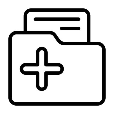 Beyaz arka gorund üzerine dizin simgesi ekle, vektör illüstrasyonu 